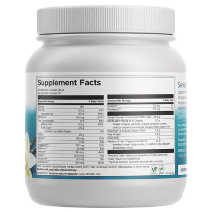 Senior Muscle Retention Whey Protein Powder - Vanilla