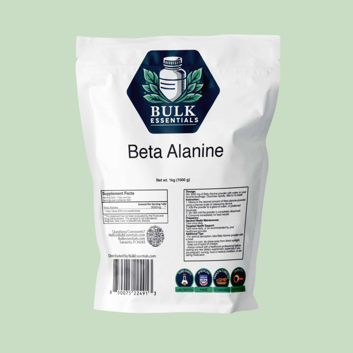 Beta Alanine Powder Supplement