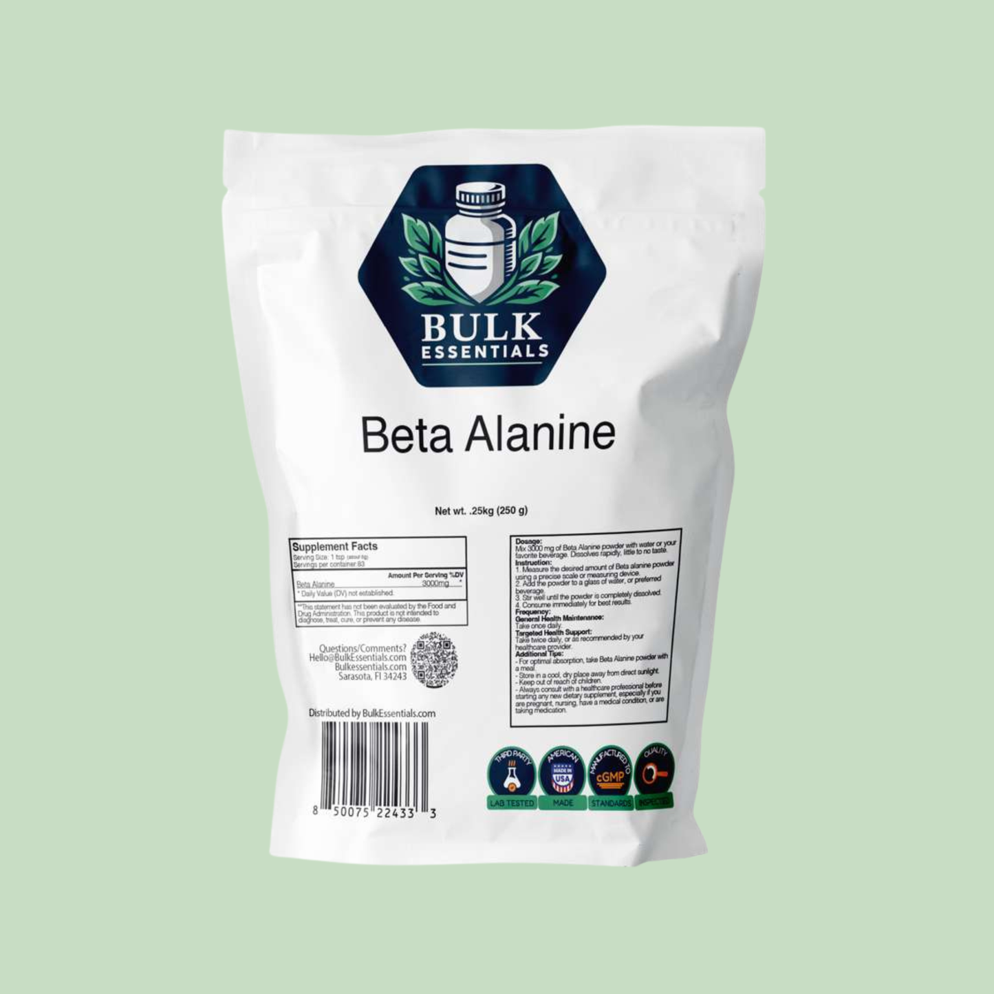 Beta Alanine Powder Supplement