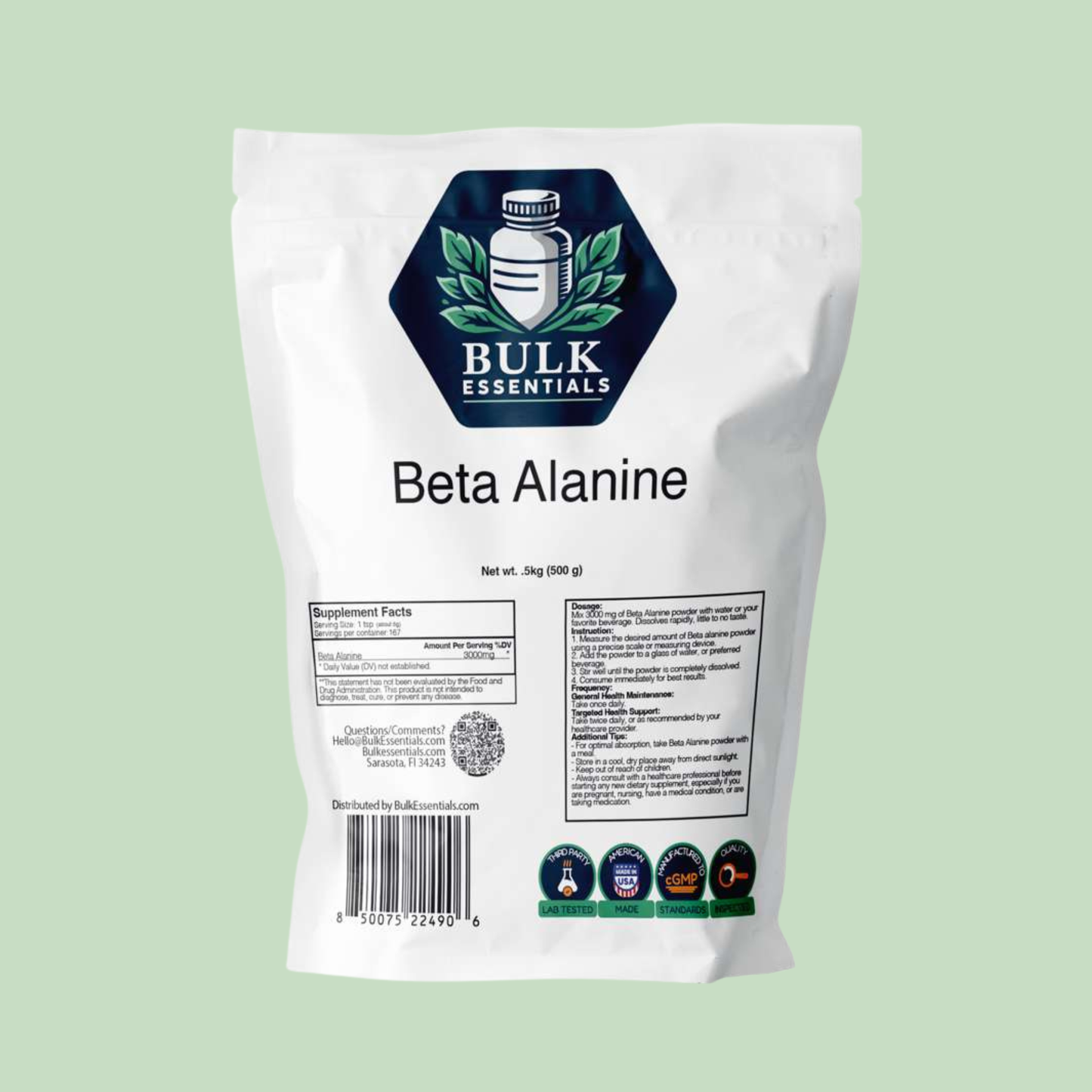 Beta Alanine Powder Supplement