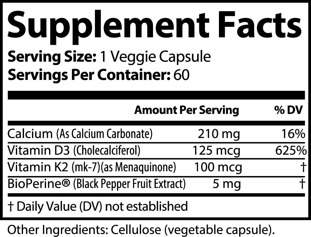 D3 & K2 + CALCIUM