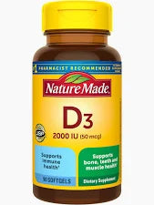 Nature Made Vitamin D3 2000 IU