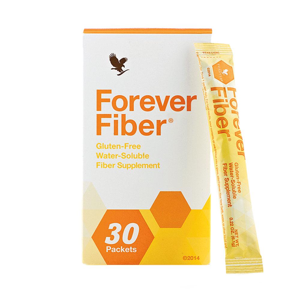 Forever Fiber These packets feature four types of fiber – including fructooligosaccharides, which is also a prebiotic 30packets