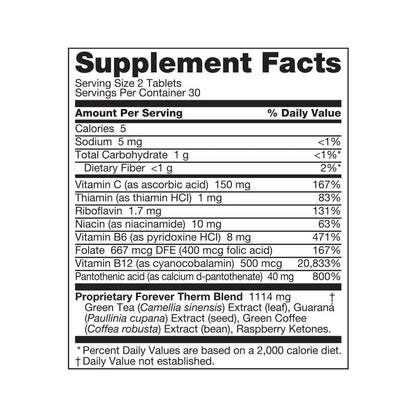 forever living therm Naturally powered metabolism kick-starter 60 tablets