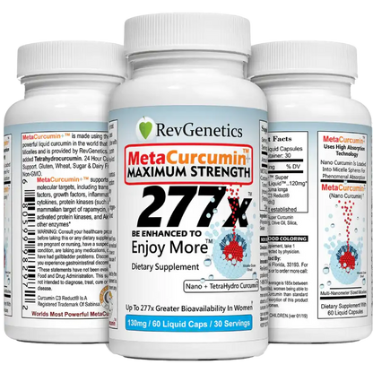 MetaCurcumin 277x: 10x SIRT6 Boost, No Pepper