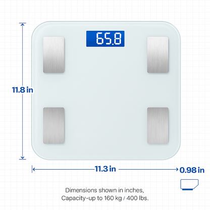 Smart Body Composition Scale Fat Monitor Digital APP Scale BMI Health Analyzer