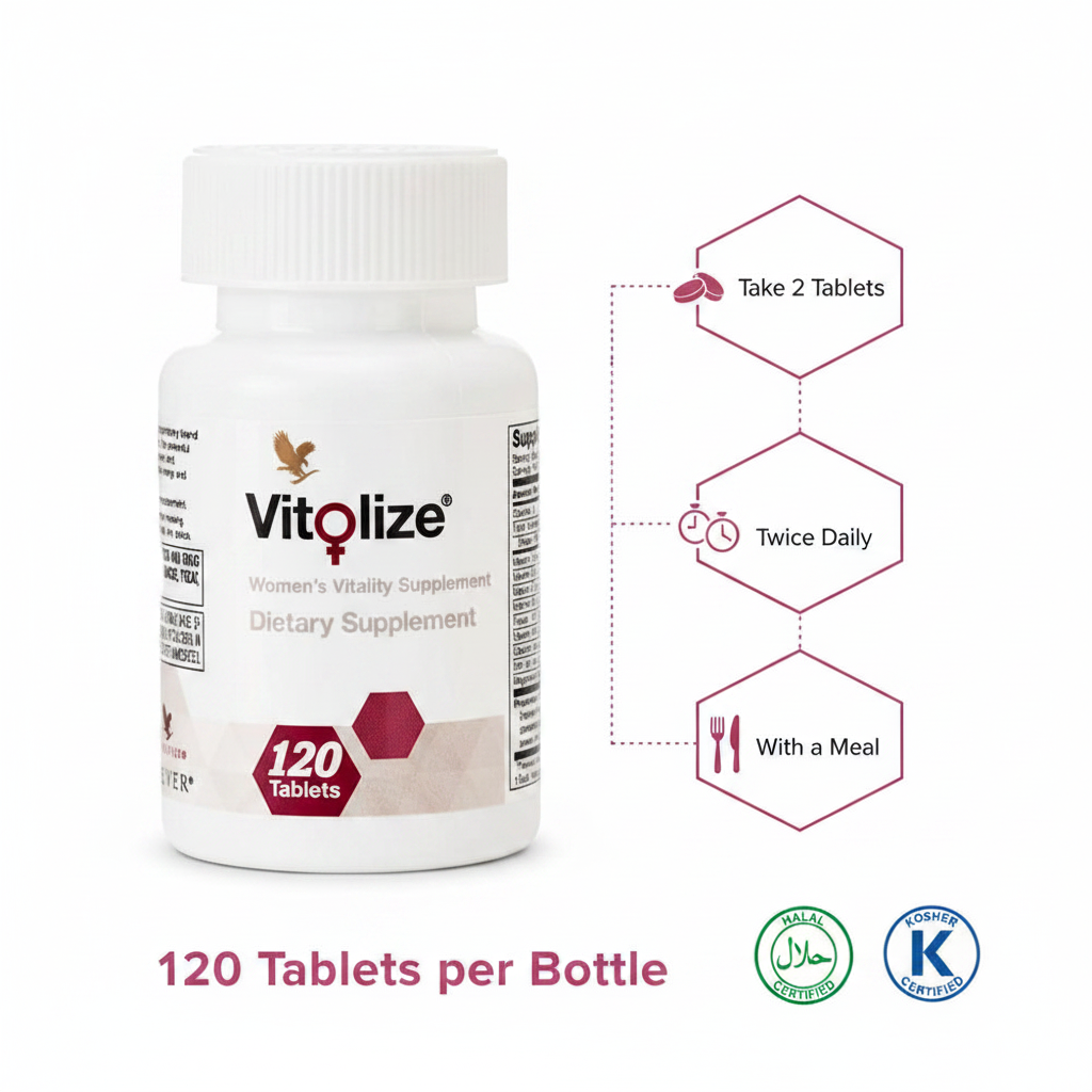 Forever Vitolize for Women Hormonal Balance & Urinary Health 120 Tablets