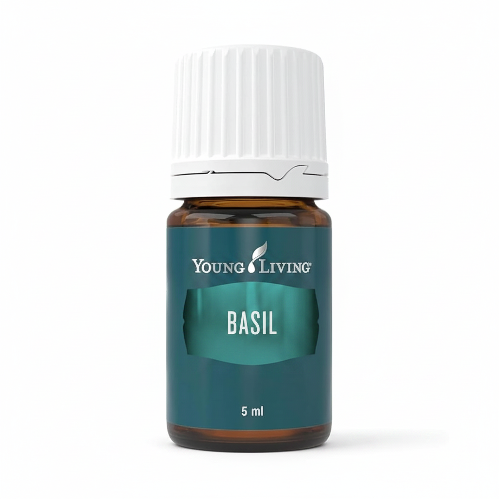 Young Living Basil Essential Oil 5ml Mental Clarity Focus & Natural Stress Relief