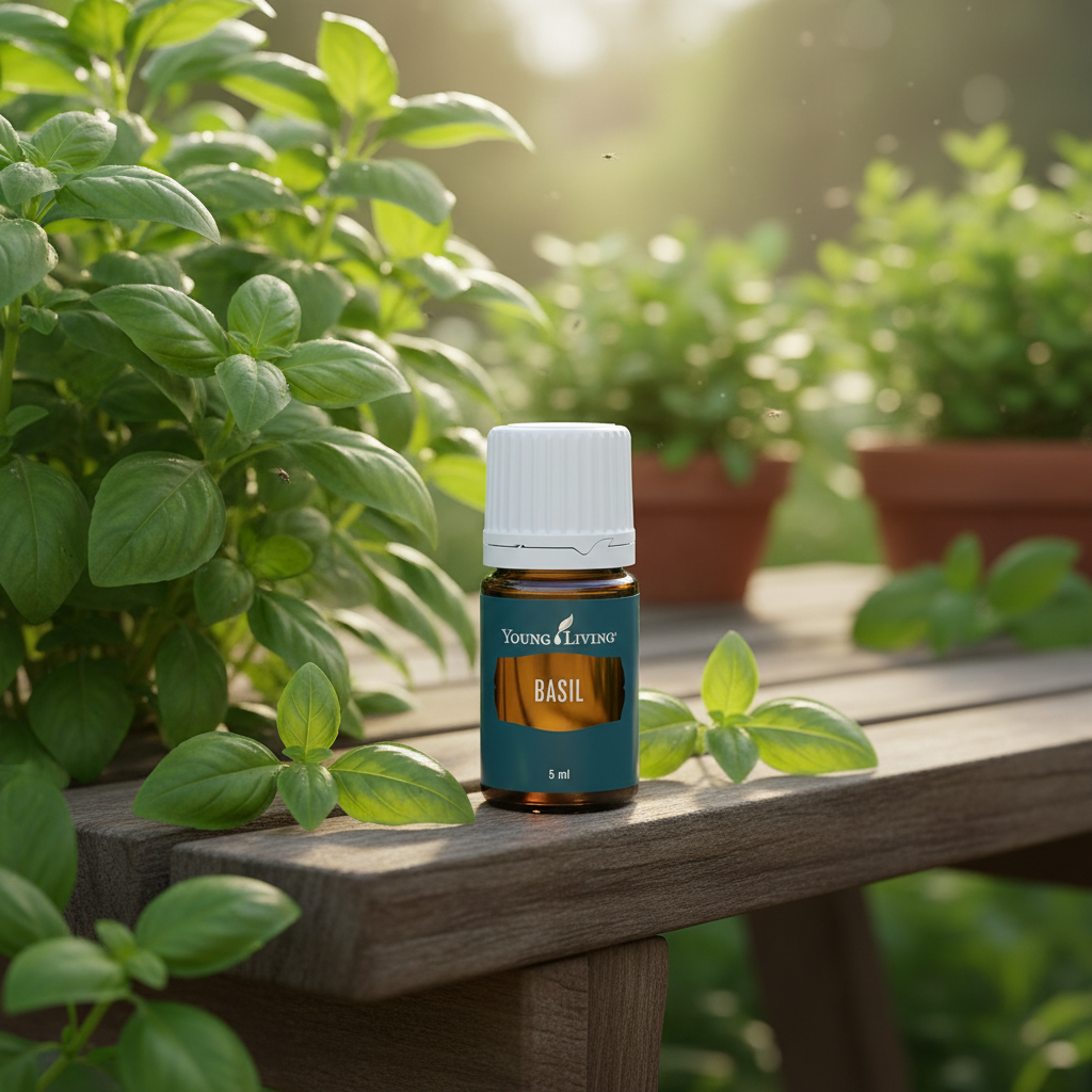Young Living Basil Essential Oil 5ml Mental Clarity Focus & Natural Stress Relief