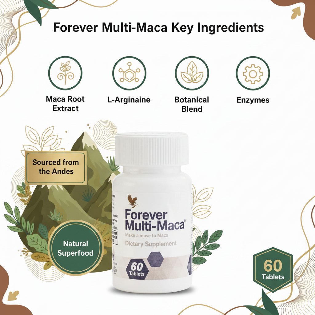Forever Multi Maca - Natural Energy & Vitality Supplement