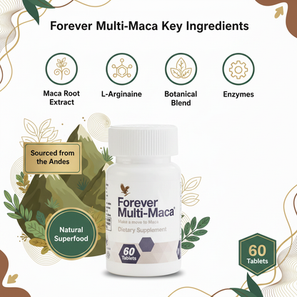 Forever Multi Maca - Natural Energy & Vitality Supplement