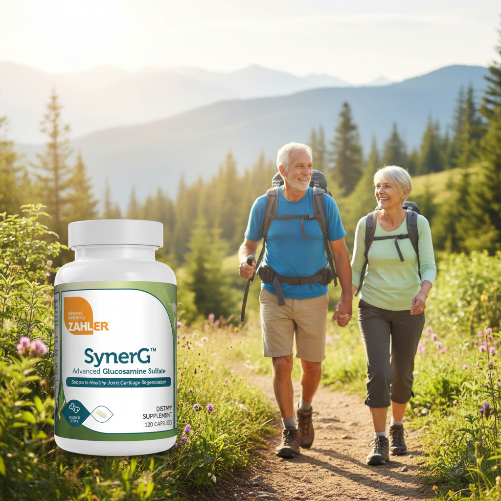 Zahler SynerG™ – Advanced Glucosamine Sulfate | Supports Healthy Joint Cartilage Regeneration | 120 Capsules