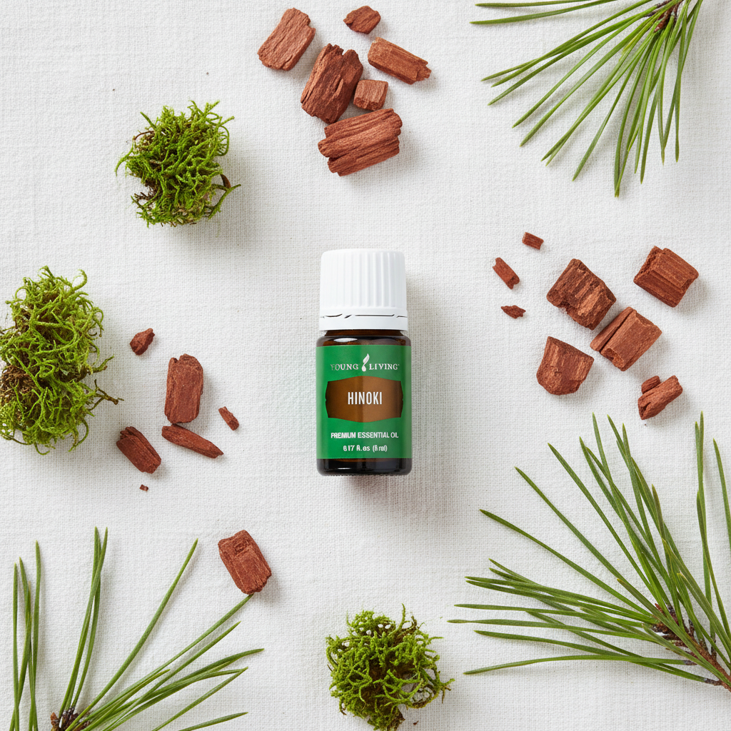 Young Living Hinoki Essential Oil 5ml Grounding Purifying & Woodsy Aromatherapy