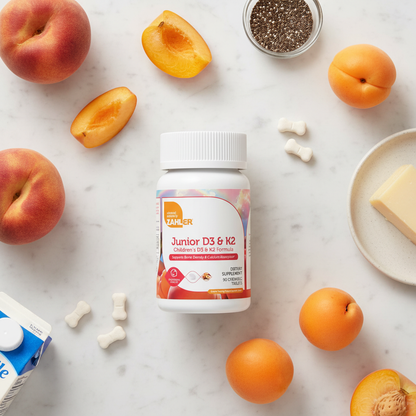 Zahler Junior D3 & K2™ – Children’s D3 & K2 Formula | Supports Bone Density & Calcium Absorption | 90 Chewable Tablets
