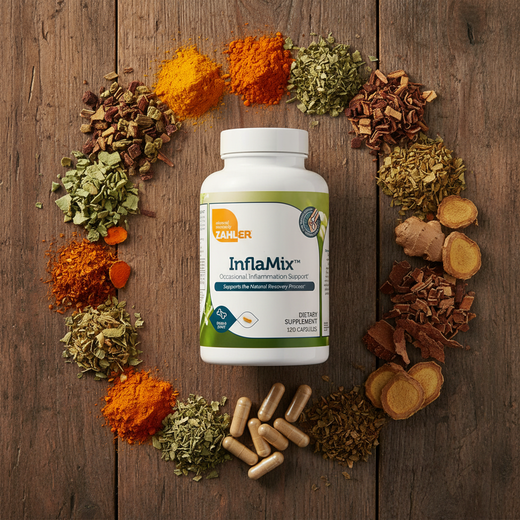 Zahler InflaMix™ – Occasional Inflammation Support Potent Herbal Mix for Natural Recovery | 120 Capsules