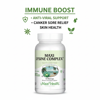 Maxi Lysine Complex™ – Immune Boost Dietary Supplement (120 Maxicaps)