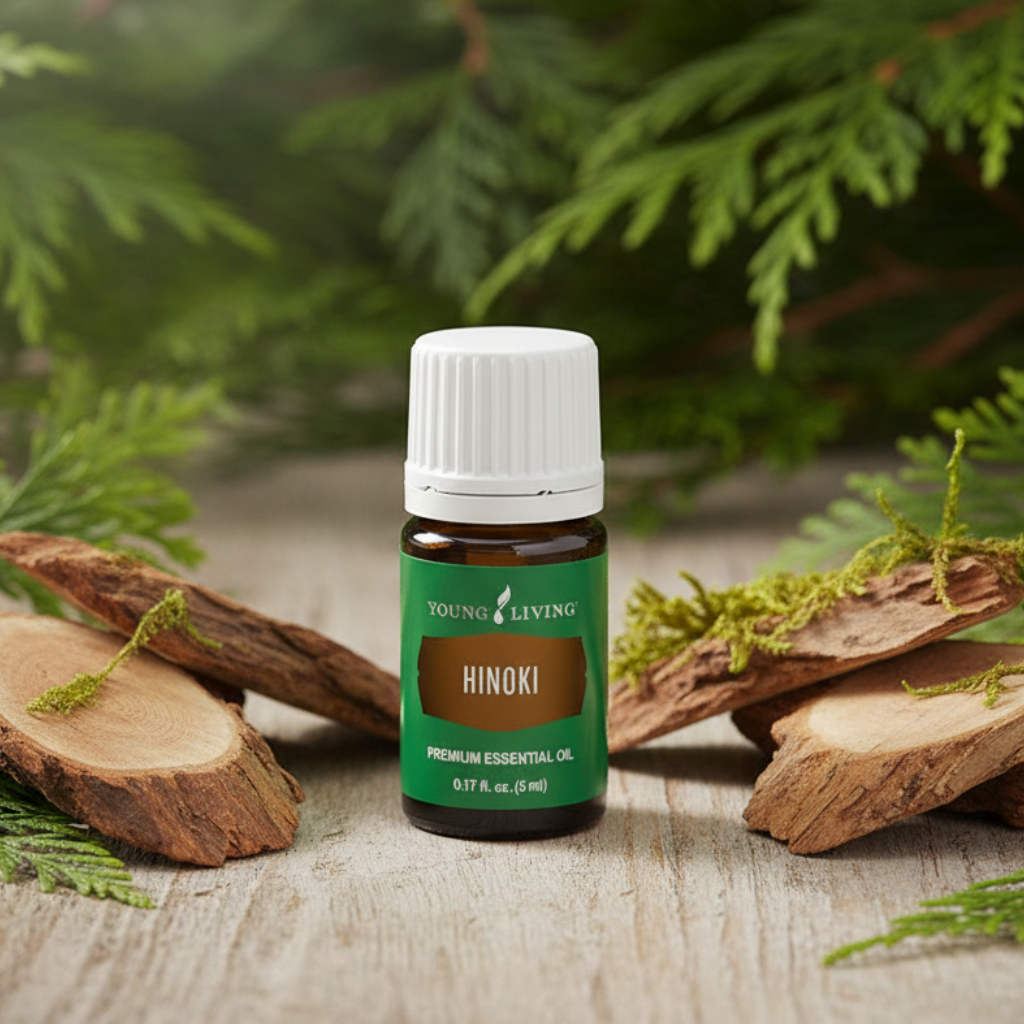 Young Living Hinoki Essential Oil 5ml Grounding Purifying & Woodsy Aromatherapy