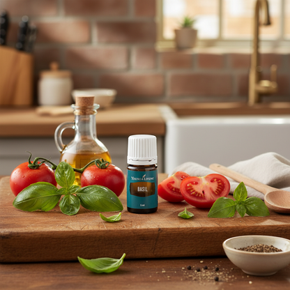 Young Living Basil Essential Oil 5ml Mental Clarity Focus & Natural Stress Relief