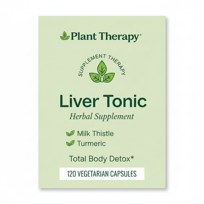 Plant Therapy Liver Tonic Herbal Supplement – Milk Thistle, Turmeric & Dandelion, 120 Vegetarian Capsules