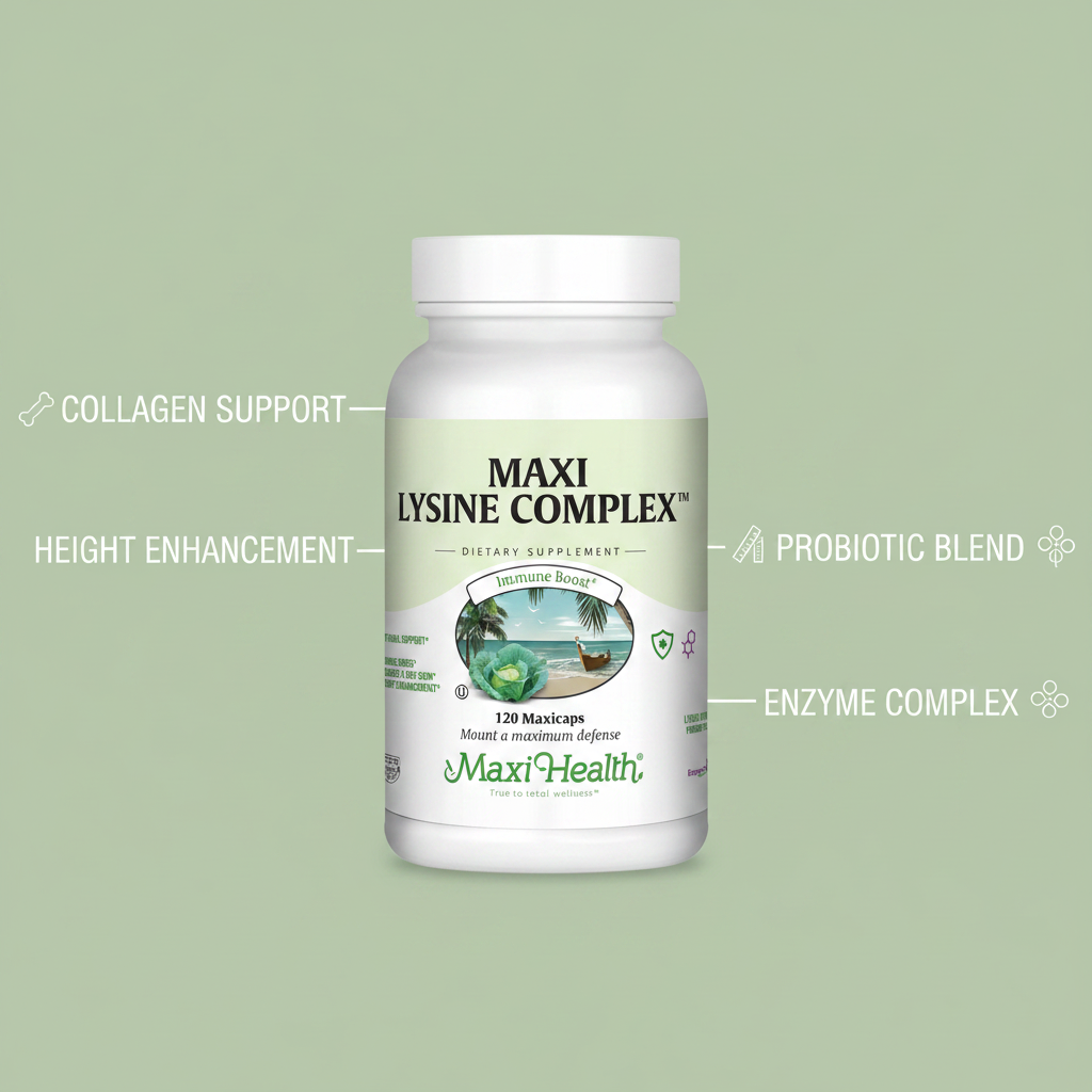 Maxi Lysine Complex™ – Immune Boost Dietary Supplement (120 Maxicaps)