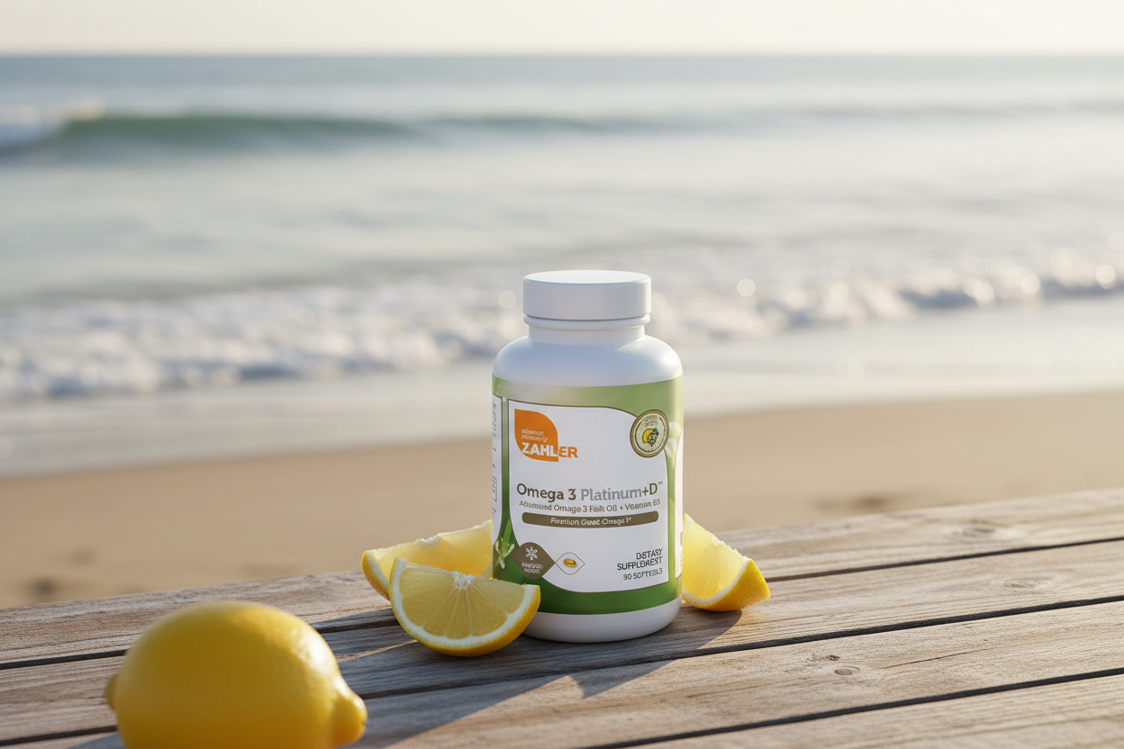 Zahler Omega 3 Platinum+D™ Advanced Fish Oil + Vitamin D3 Premium Grade Omega-3 Softgels