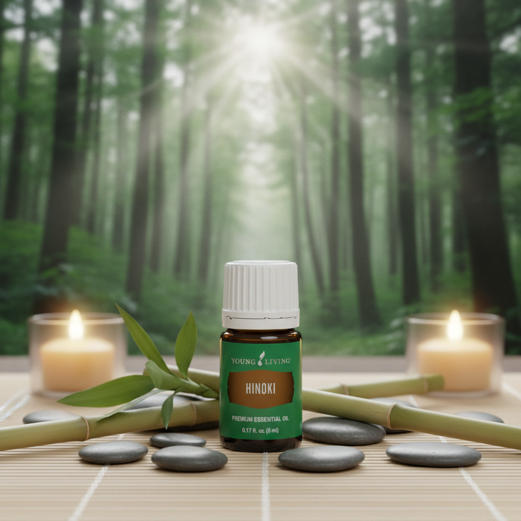 Young Living Hinoki Essential Oil 5ml Grounding Purifying & Woodsy Aromatherapy