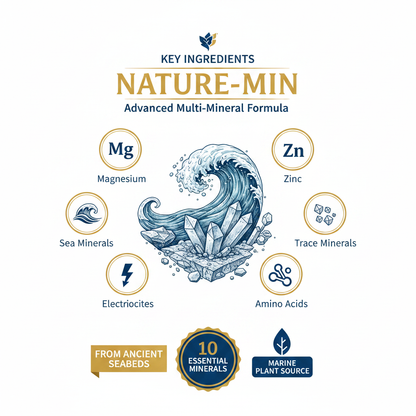 Forever NatureMin provide you with essential and trace minerals taken key minerals from the bottom of sea beds marine plants a supplement