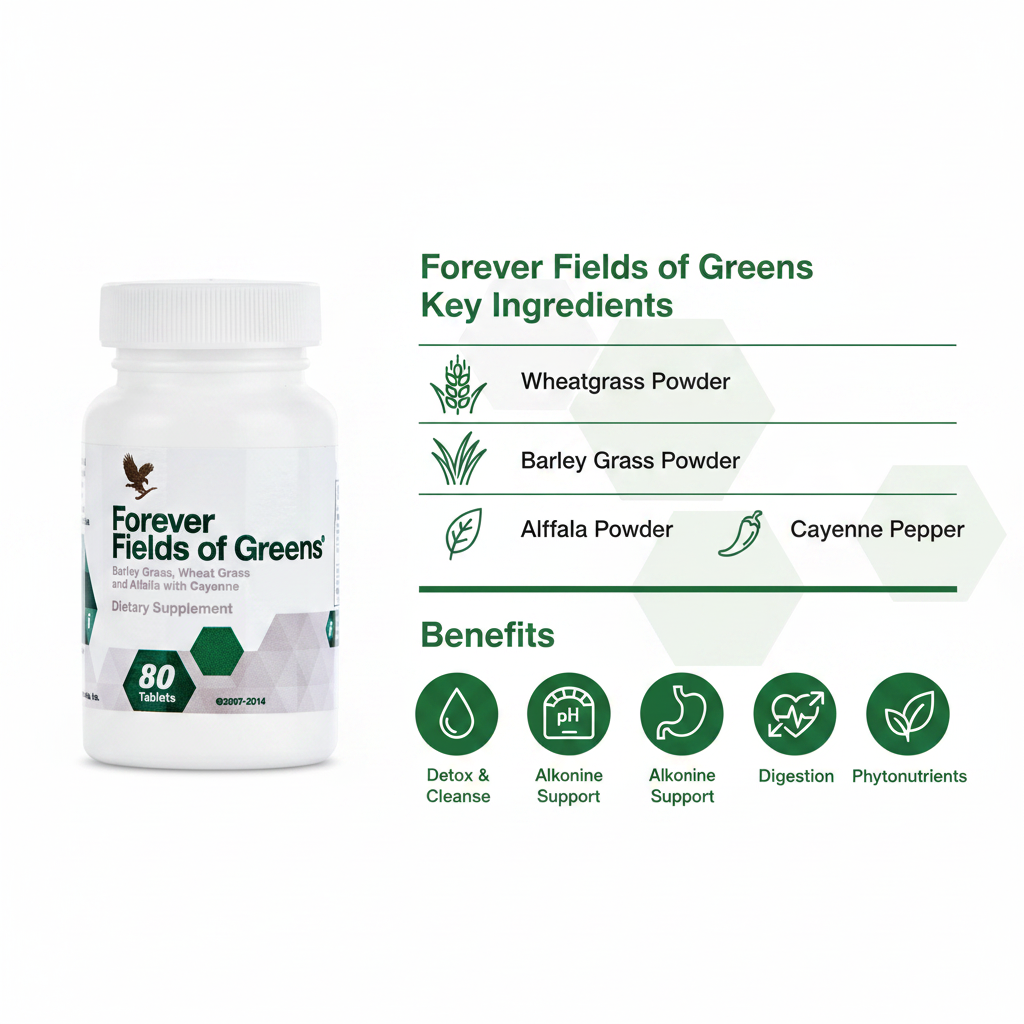 Forever Fields of Greens is a fast and easy way to cleanse and detoxify while providing the nutrients your body needs each day