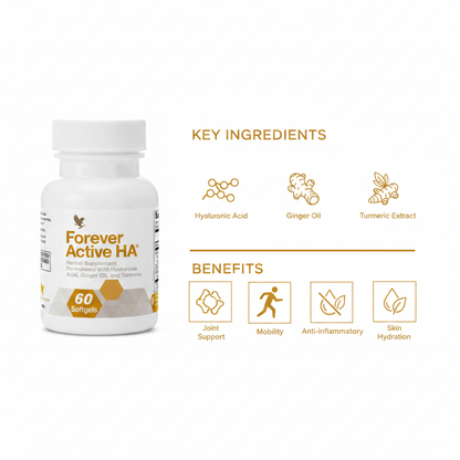 Forever Active HA delivers advanced joint support through a synergistic blend of nature's most respected ingredients