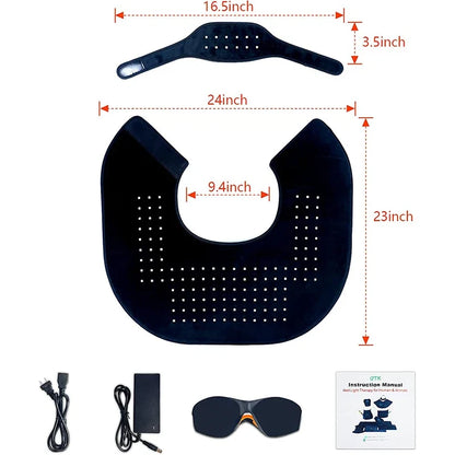 Red Light Therapy Wrap for Neck and Shoulder Pain Relief