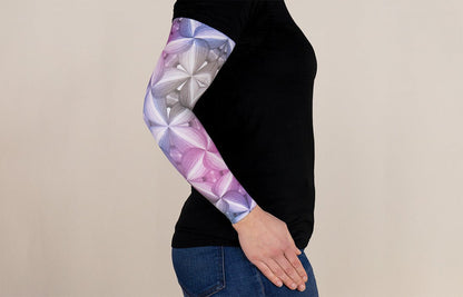 Kaleidoscope Gradient Compression Arm Sleeve