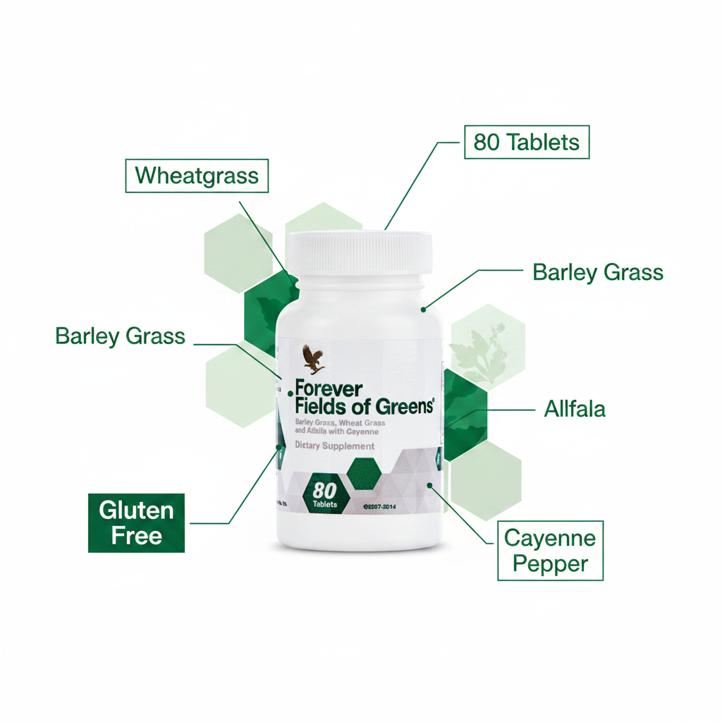 Forever Fields of Greens is a fast and easy way to cleanse and detoxify while providing the nutrients your body needs each day