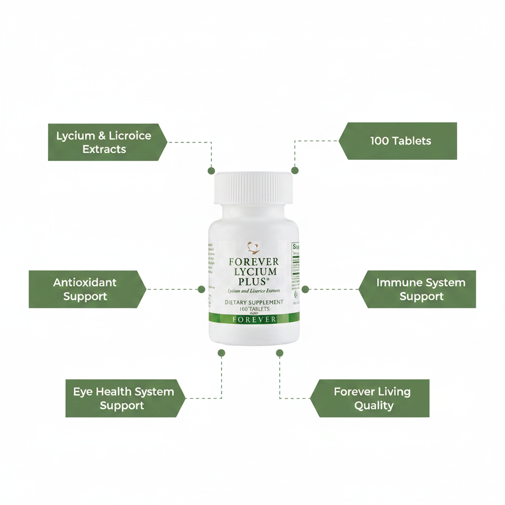 Forever Lycium Plus® combines goji berries with licorice extract antioxidant formula rooted in traditional Chinese wellness practices.