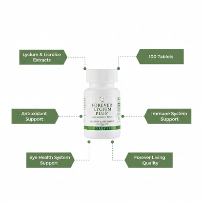 Forever Lycium Plus® combines goji berries with licorice extract antioxidant formula rooted in traditional Chinese wellness practices.
