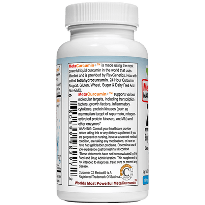 MetaCurcumin 277x: 10x SIRT6 Boost, No Pepper