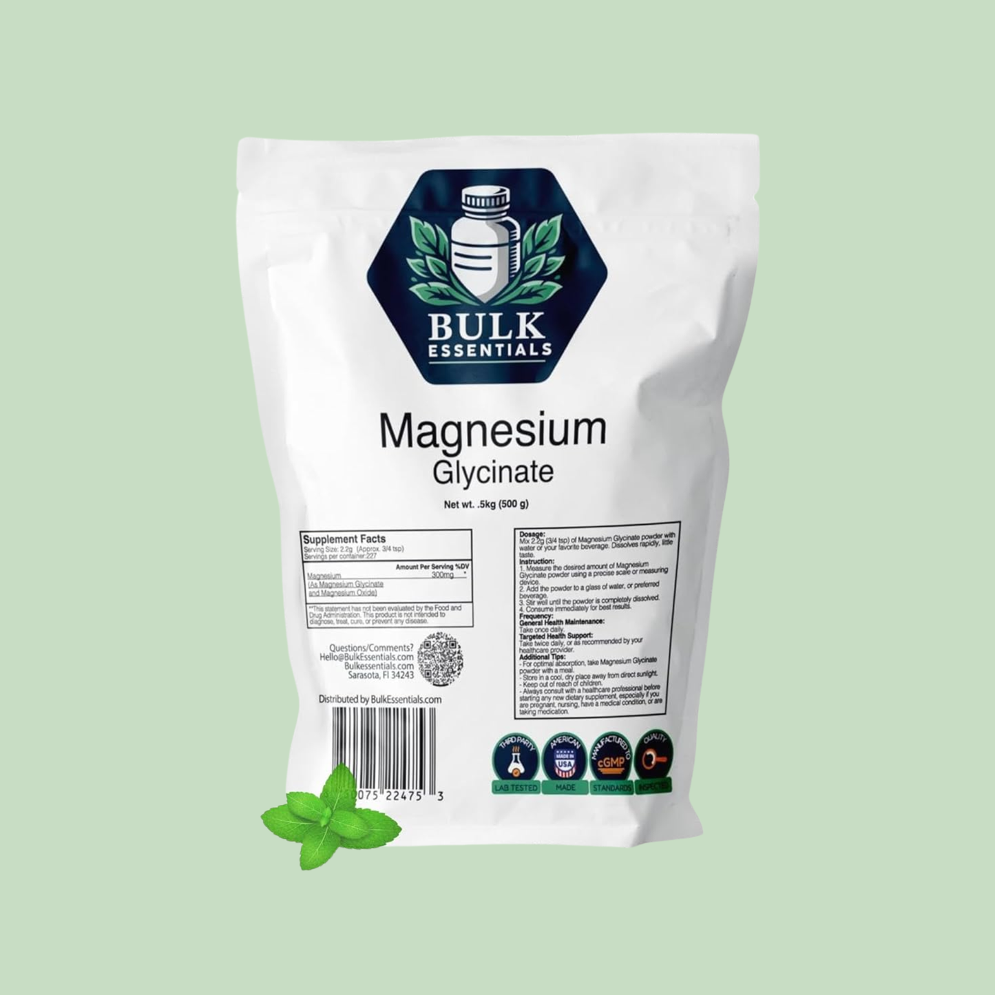 Magnesium Glycinate Powder Supplement