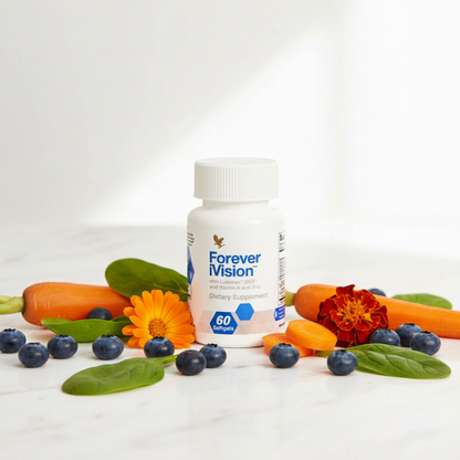 Forever iVision breakthrough supplement nourish and help protect your eyes Formulated with vitamins antioxidant power botanicals