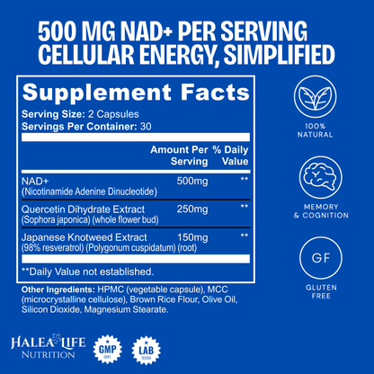 NAD+ Cellular Vitality Capsules 500 mg