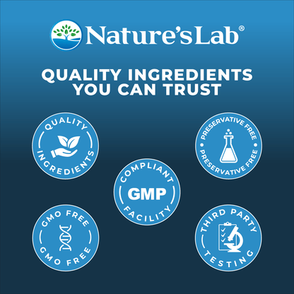 Nature's Lab Gold Magnesium + Ashwagandha with L-Theanine - 60 Capsules