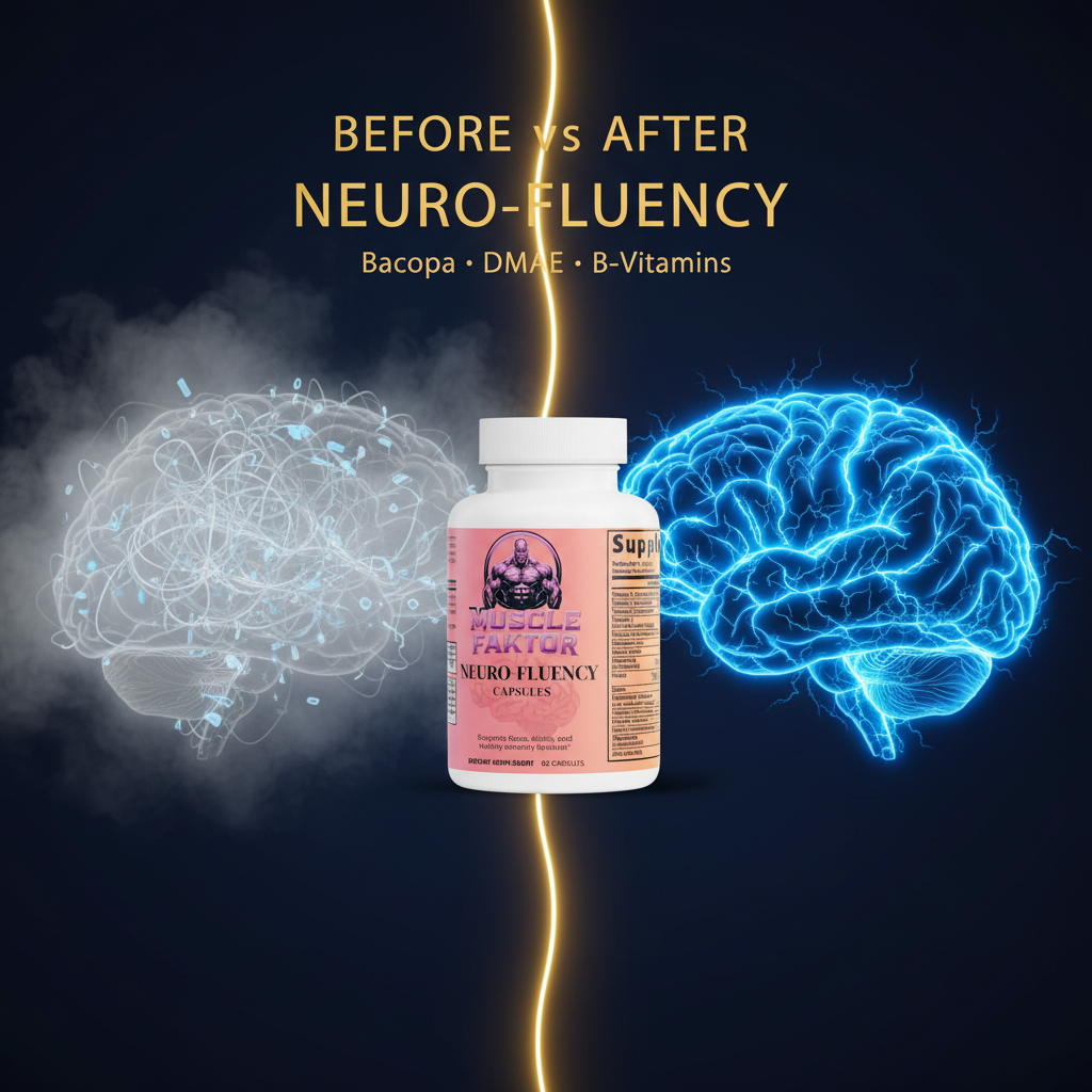 Muscle Faktor NEURO-FLUENCY Brain & Focus Support Capsules