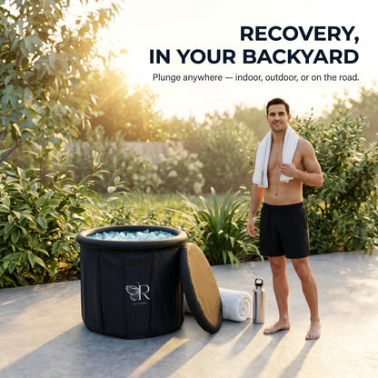 Foldable Ice Bath Tub — No Pole, No Pump, 60-Second Setup | RevivPro