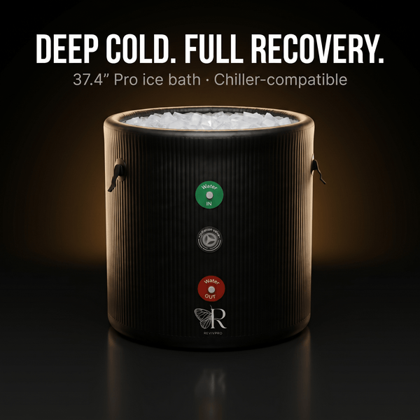 Portable Ice Bath Tub Pro - Water Chiller Compatible Cold Plunge Easy Recovery Solution