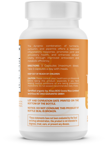 BioWizdom Organic Turmeric (120 caps)