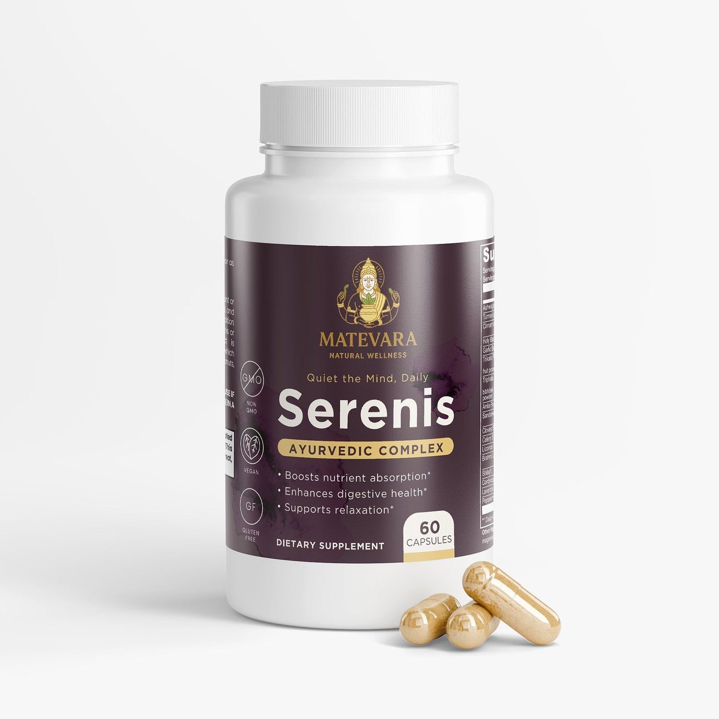 Serenis Ayurvedic Complex |Herbal Capsules | 60 Count