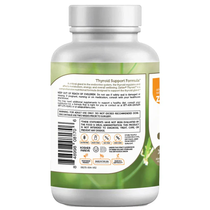 Zahler Thyraid™ Thyroid Support Formula – 60 Capsules