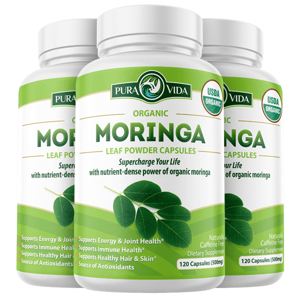 USDA Organic Moringa Capsules (120 Ct.)