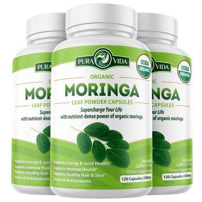 USDA Organic Moringa Capsules (120 Ct.)