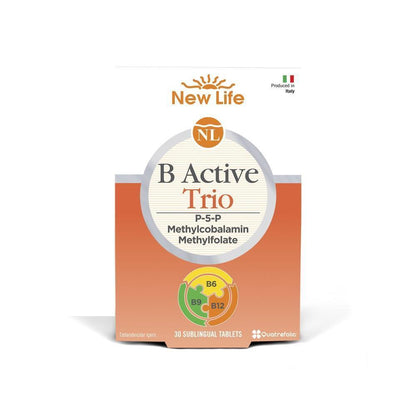 New Life B Active Trio Dietary Supplement for Nutritional Support and Energy - 30 Capsules
